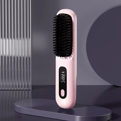 BloomBrushPro™ — Peine Alisador Portátil Inalámbrico Anti-Frizz