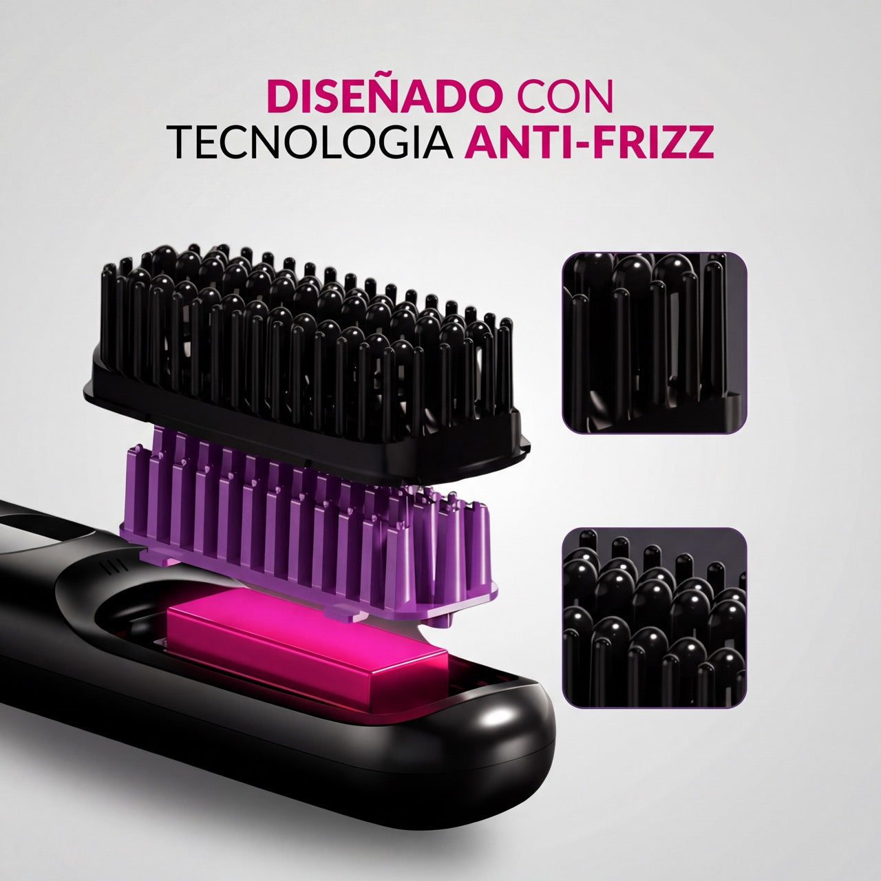 BloomBrushPro™ — Peine Alisador Portátil Inalámbrico Anti-Frizz