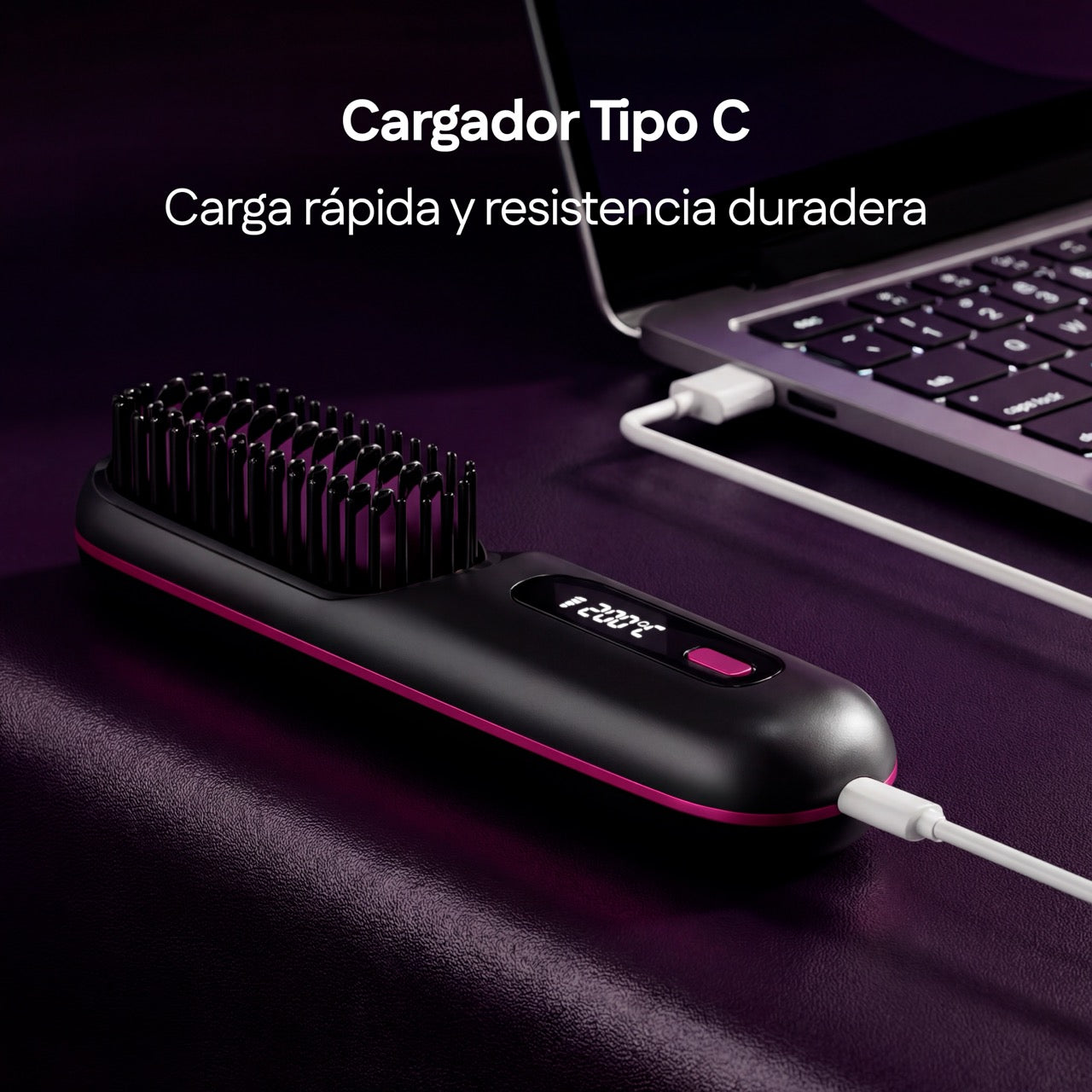 BloomBrushPro™ — Peine Alisador Portátil Inalámbrico Anti-Frizz