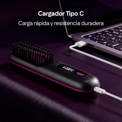 BloomBrushPro™ — Peine Alisador Portátil Inalámbrico Anti-Frizz