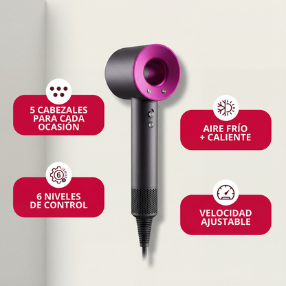 BloomAlissaAir™ — Secador 5 en 1 con Cabezales Intercambiables